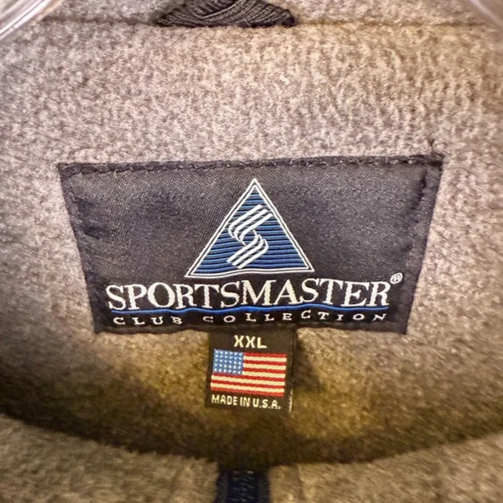 Vintage SPORTS MASTER Mens‎ Jacket 2XL Blue 80s USA Made Fleece Lined Polartec
